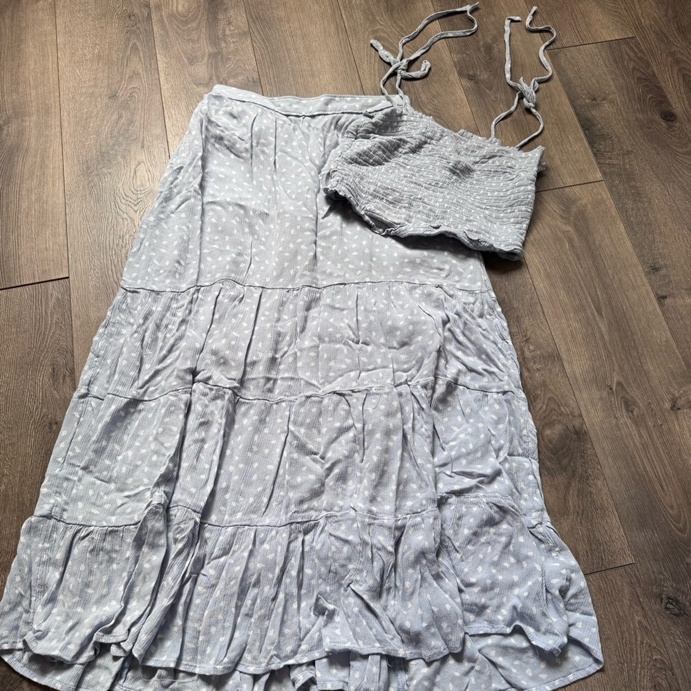 Abercrombie & Fitch Gray Maxi Skirt